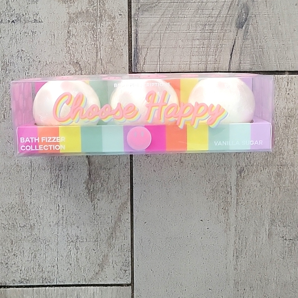 Body prescription Choose happy bath fizzer collection.